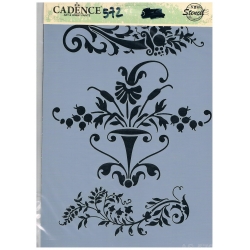 Szablon format A4  ( AS-572 ) wzory, ornamenty, gałązki